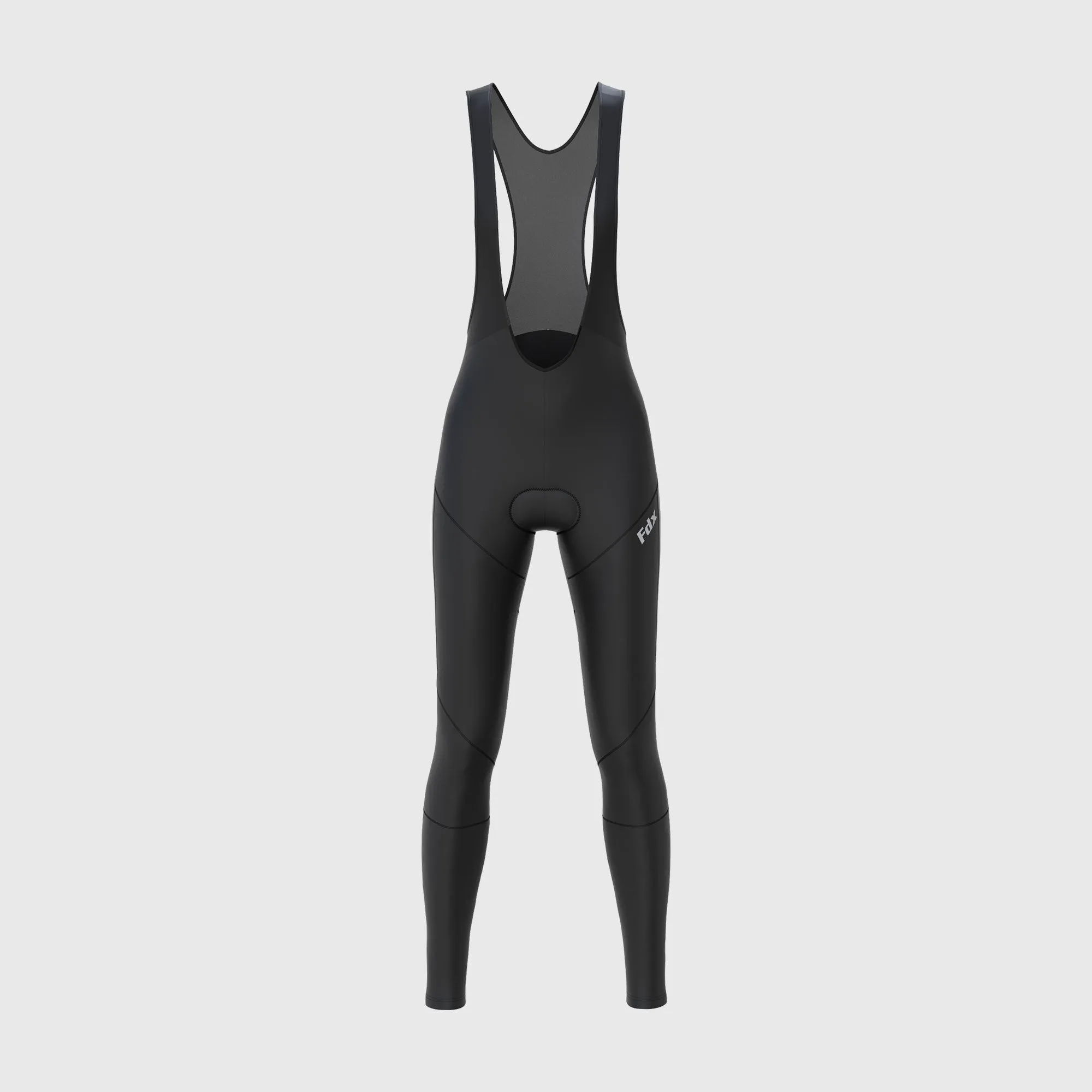 Fdx Women's Set Arch Thermal Roubaix Long Sleeve Cycling Jersey & Cargo Bib Tights - Black