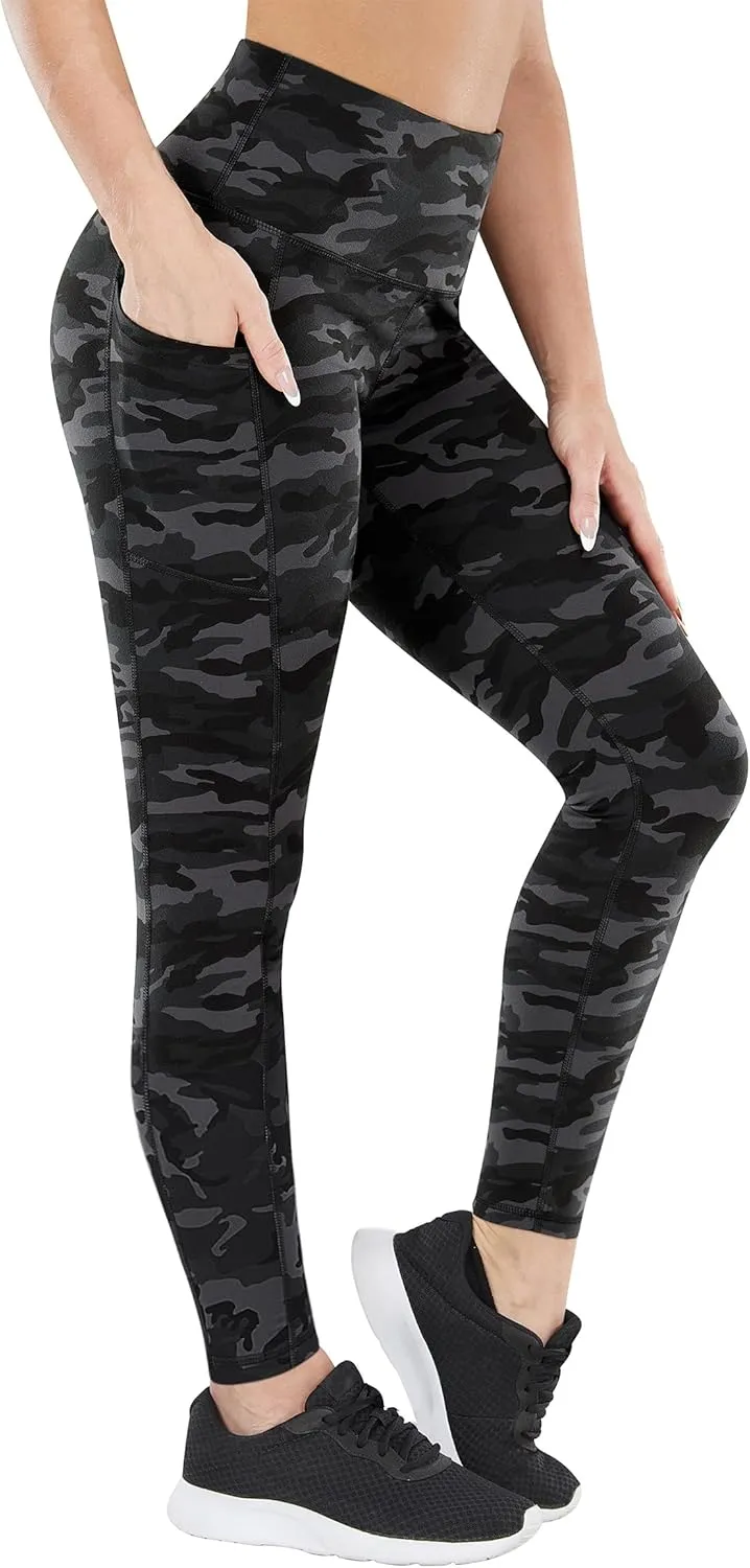 Fengbay 3 Pack High Waist Yoga Pants,Yoga Pants for Women Tummy Control Workout Pants 4 Way Stretch Leggings with Pockets
