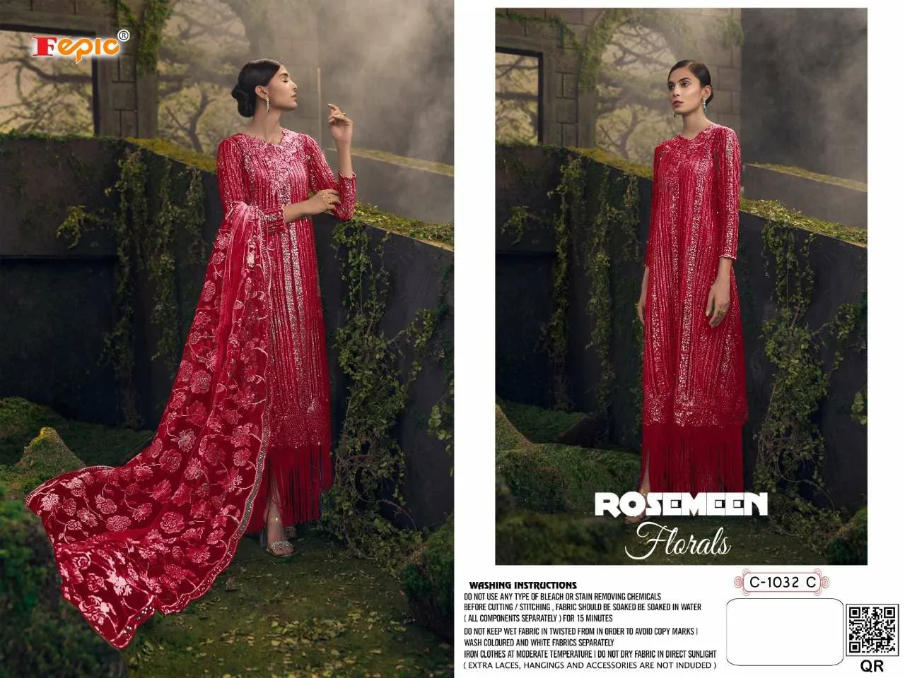Fepic C 1032 C Net Pakistani Salwar Kameez
