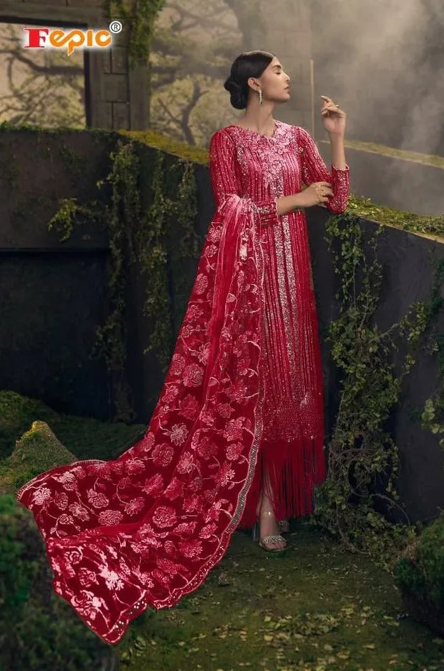 Fepic C 1032 C Net Pakistani Salwar Kameez