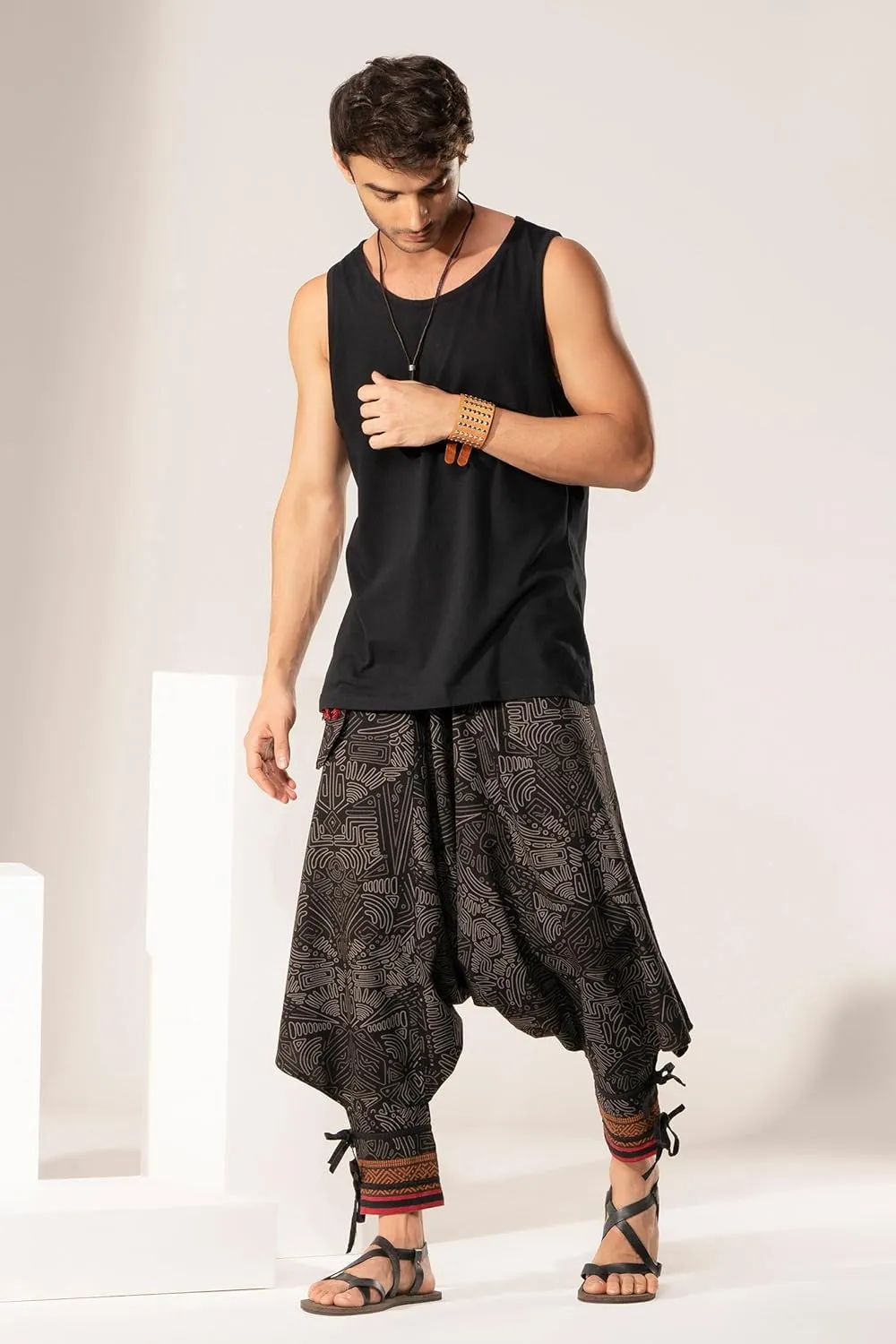 Festival Clothes Tribal Hippie Elephant Pajama Parachute Boho Summer Clothes Yoga Harem Pants for Men