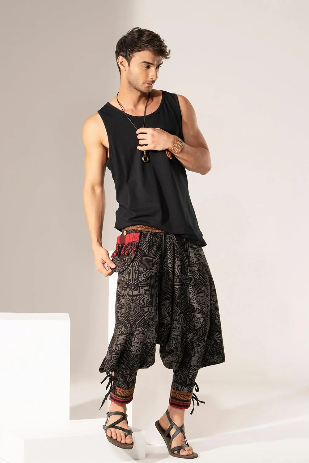 Festival Clothes Tribal Hippie Elephant Pajama Parachute Boho Summer Clothes Yoga Harem Pants for Men