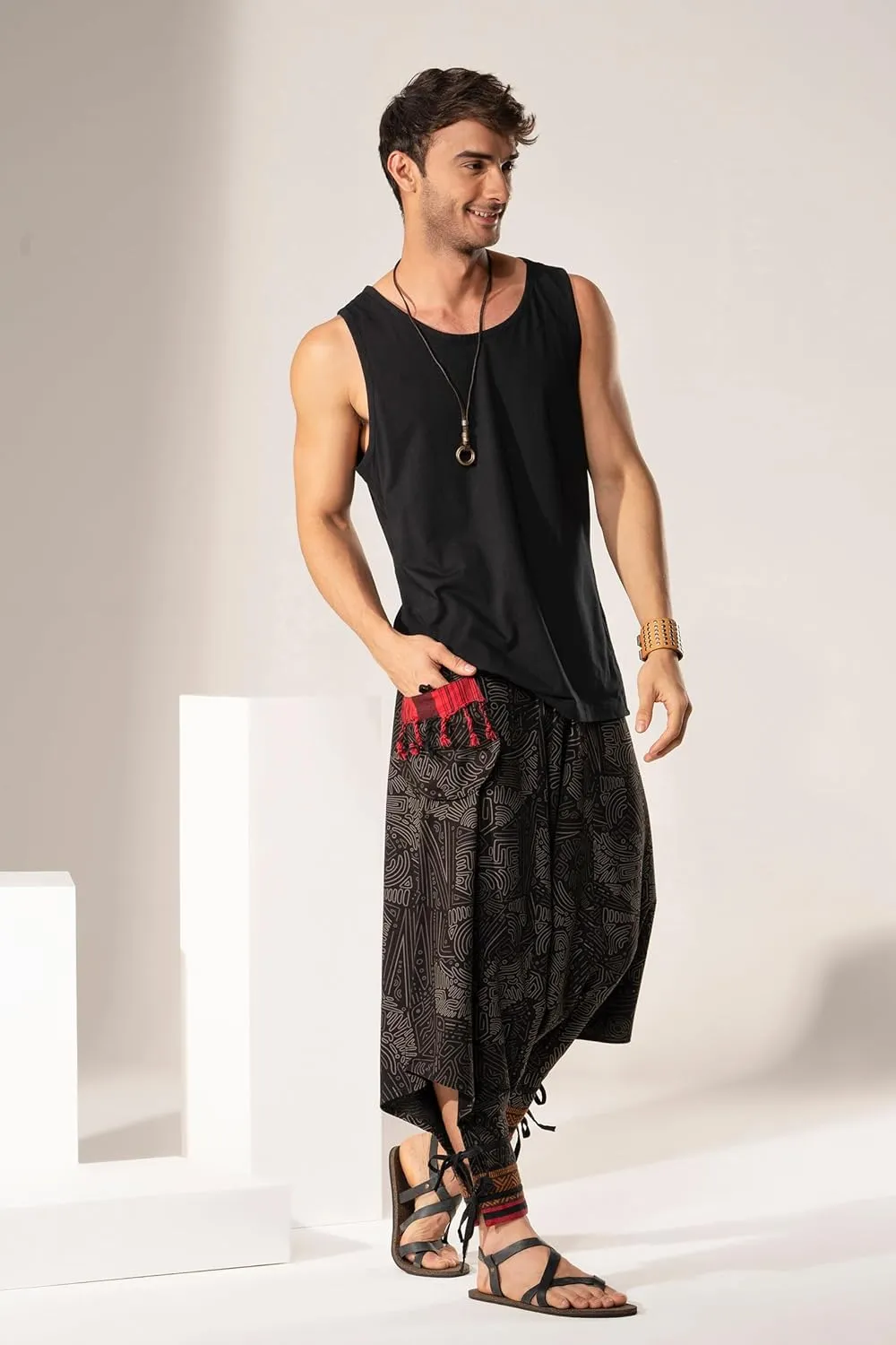Festival Clothes Tribal Hippie Elephant Pajama Parachute Boho Summer Clothes Yoga Harem Pants for Men