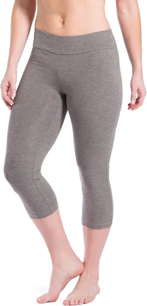 Fishers Finery Women's Ecofabric Classic Athletic Workout Yoga Capri
