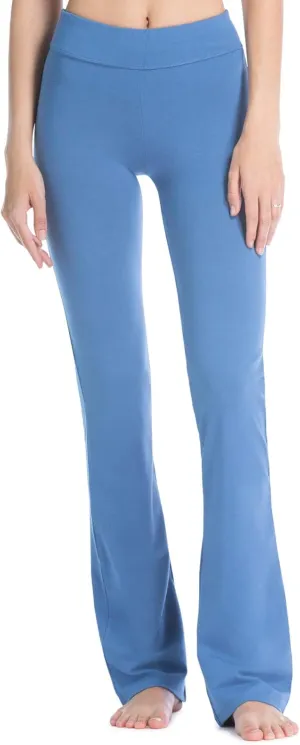 Fishers Finery Women's Organic Cotton Blend Bootcut Yoga Pant; Athletic Casual Pant