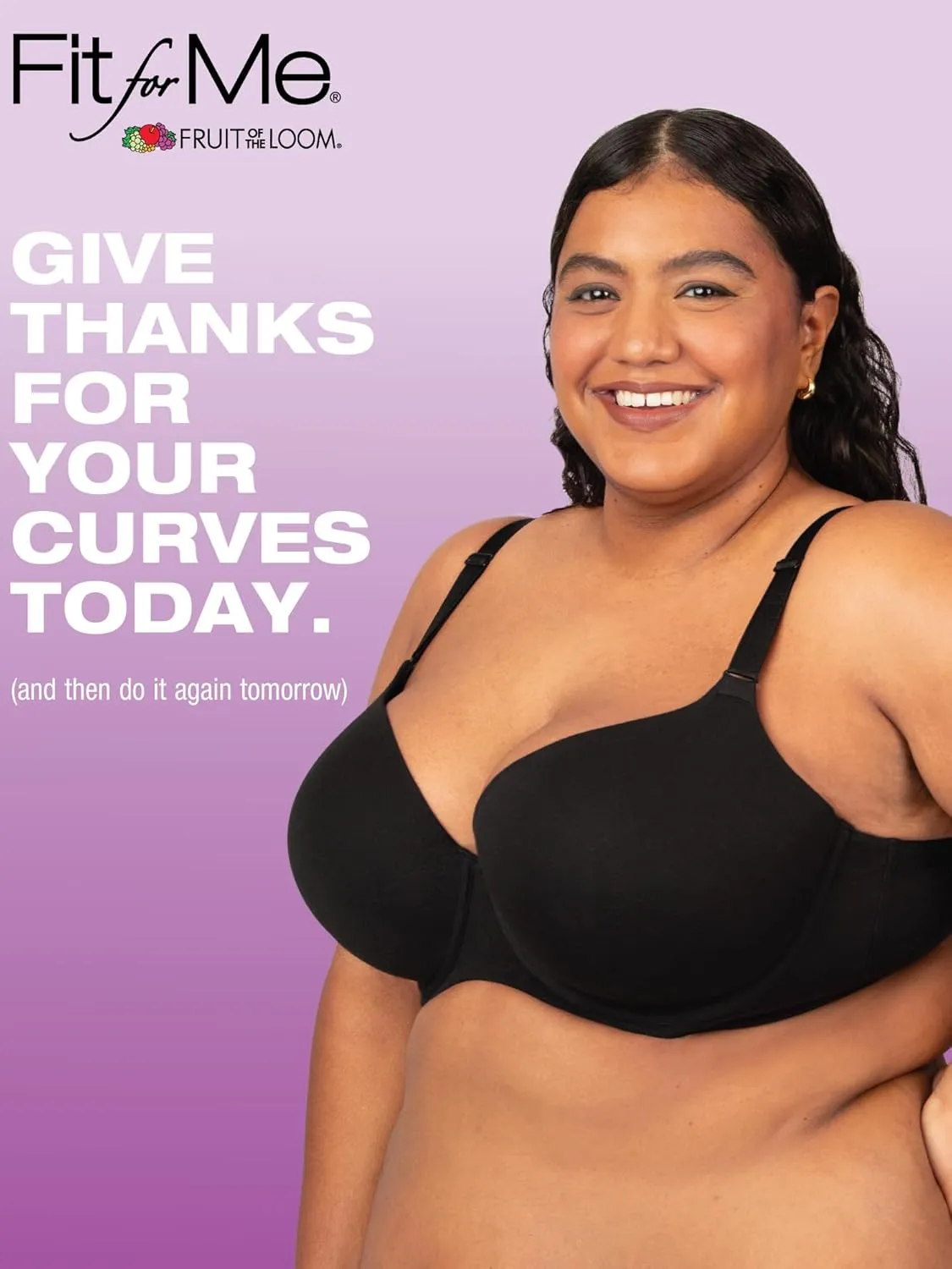 Fruit of the Loom Women's Fit for Me Collection: Plus Size Cotton T-Shirt Bra-Comfort & Style for Every Body