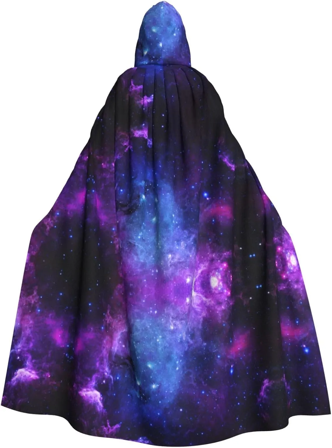 galaxy. print Hooded cape for adults, Oversized Hooded Cloak with Bow Tie, Adult party dress cape