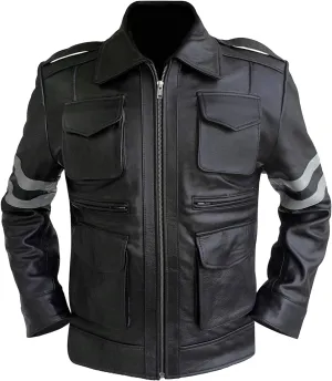 Gamer Classic Six Pockets Leather Jacket - R.E Edition