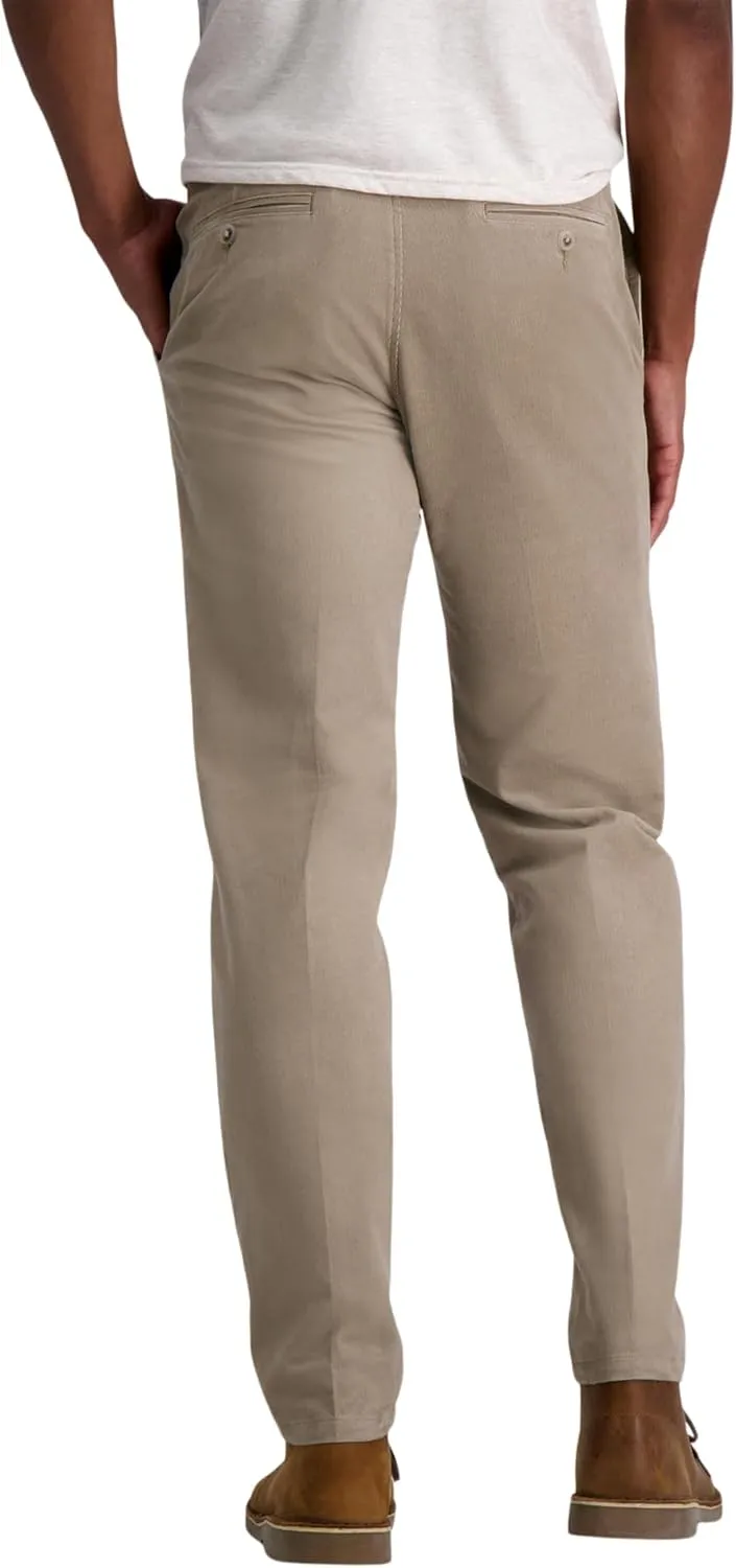 Haggar Mens Straight Fit Stretch Corduroy Pant
