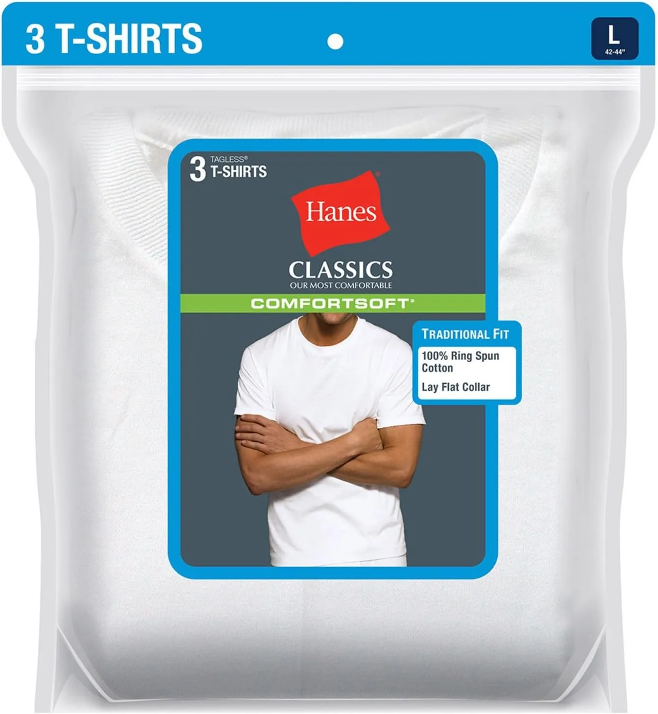 Hanes Ultimate Men's 3-Pack Classic Crew