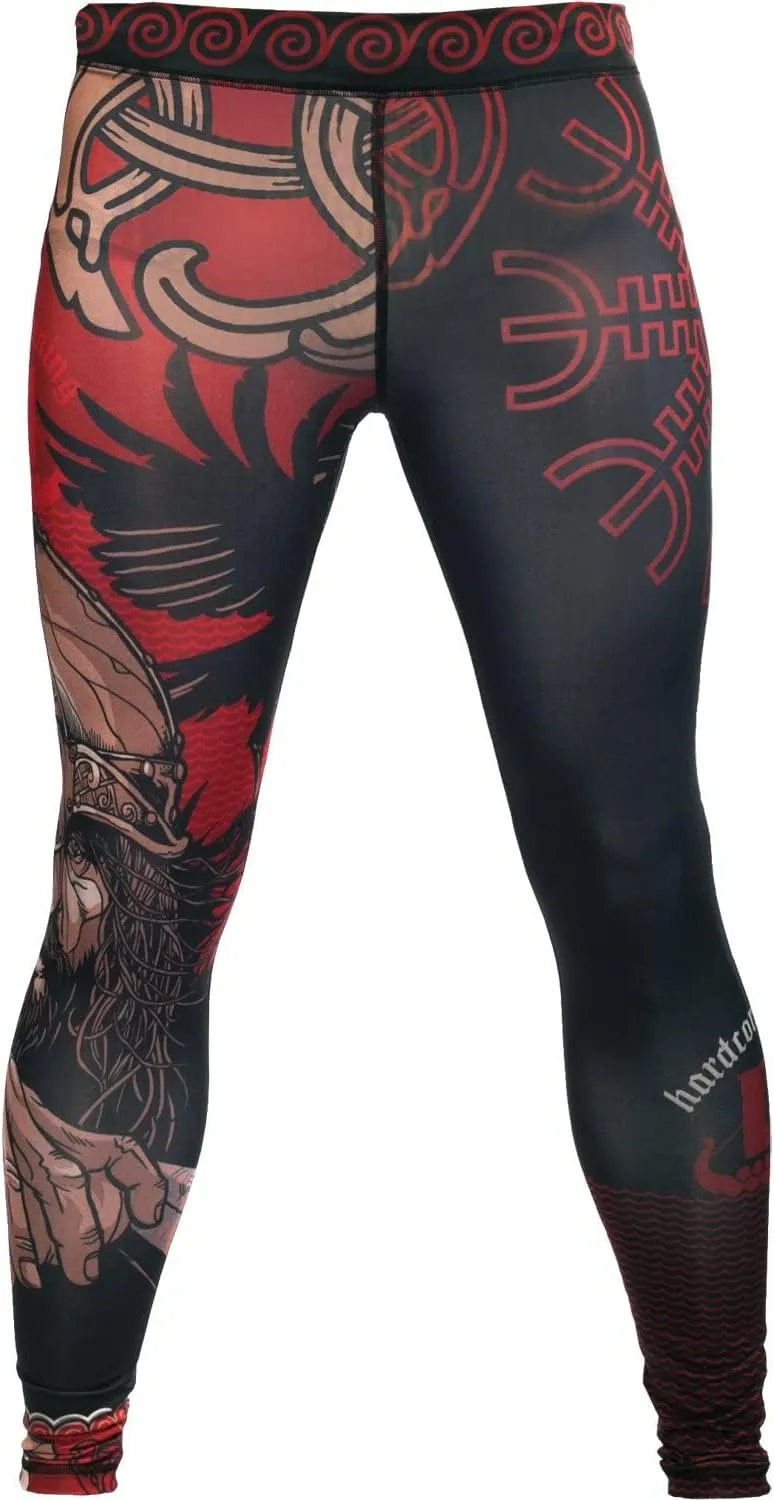 Hardcore Training Men's Compression Pants Workout Tights Leggings Base Layer Boxing Running Muay Thai MMA No Gi BJJ