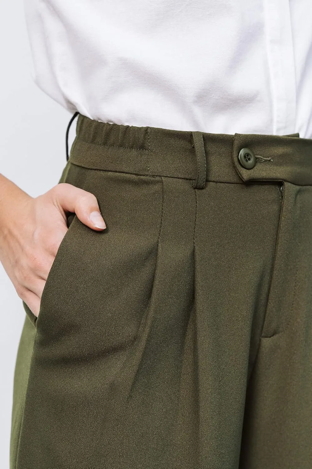 High Waisted Petite Wide Leg 70s Work Pants Palazzo for Office Casual Business Women