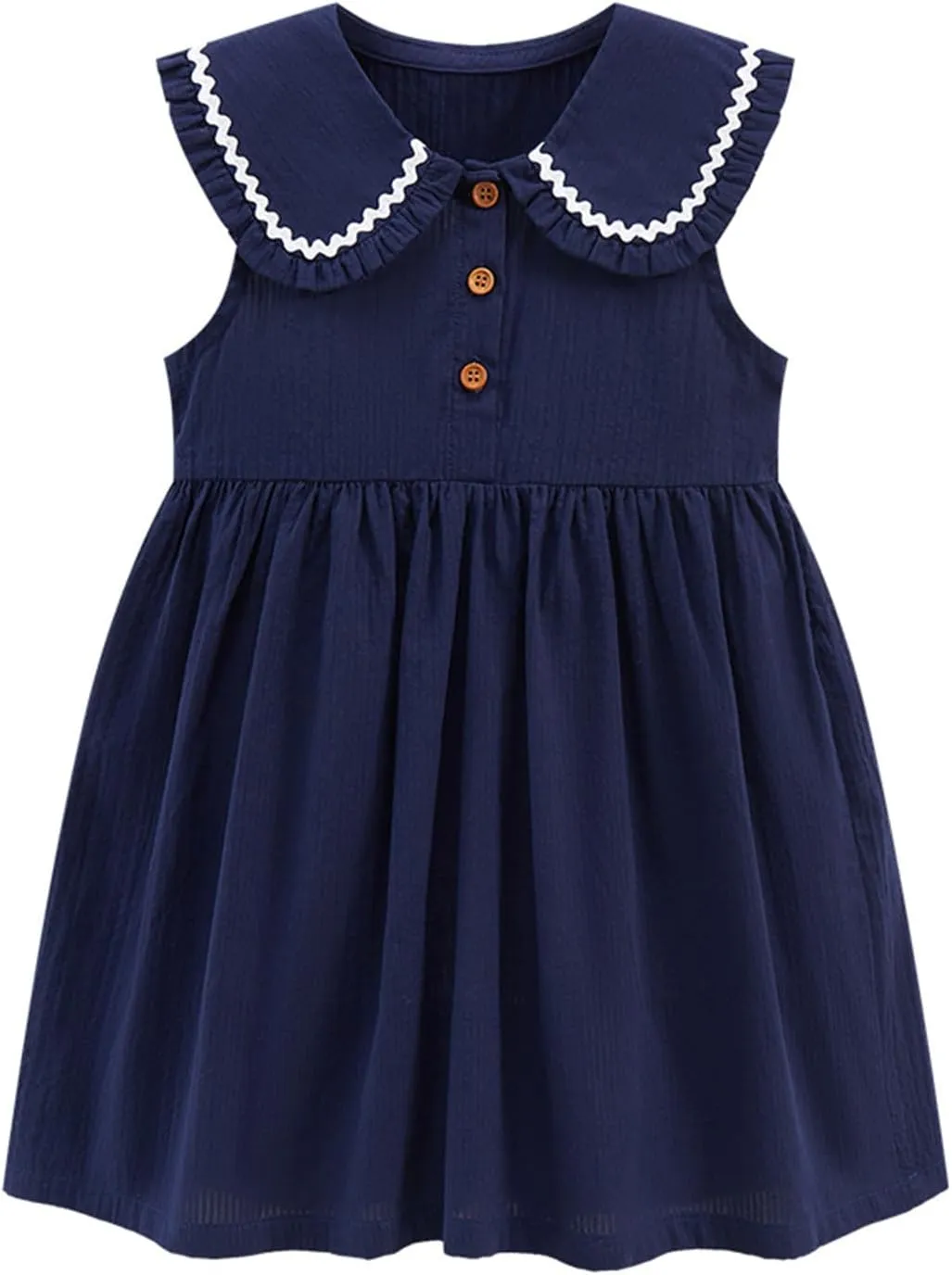 HILEELANG Toddler Girl Short Sleeve Dress Cotton Casual Spring Summer Easter Applique Playwear Dresse Size 2-8 Yeras