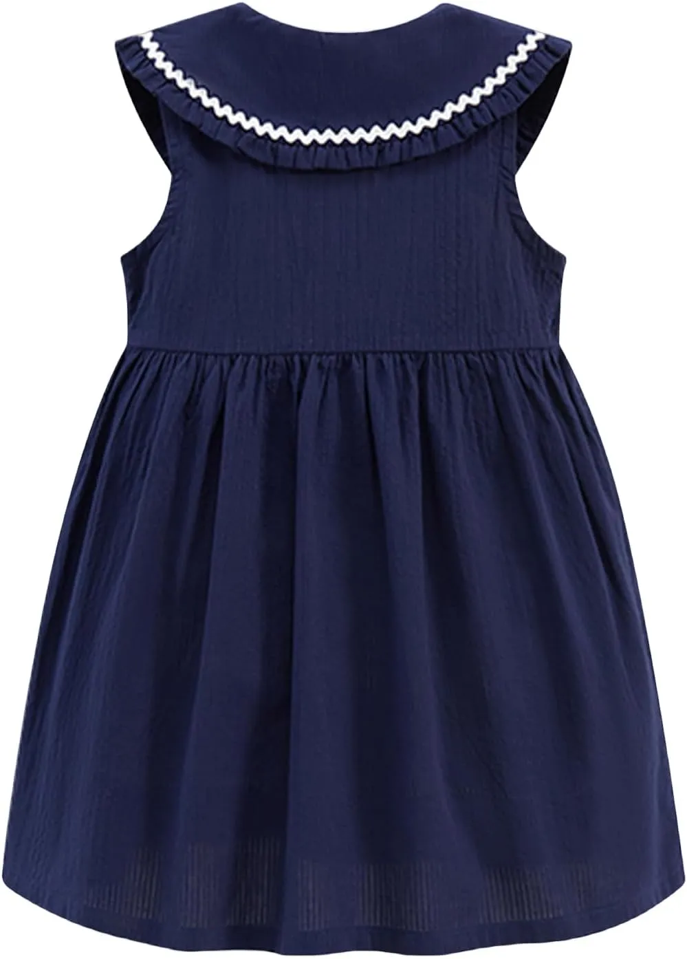 HILEELANG Toddler Girl Short Sleeve Dress Cotton Casual Spring Summer Easter Applique Playwear Dresse Size 2-8 Yeras
