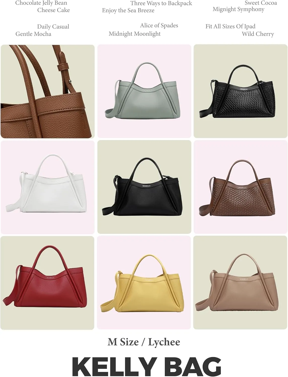 Hobo Handbag for Women, Crossbody Tote Bag, Shoulder Purse with Top Handle