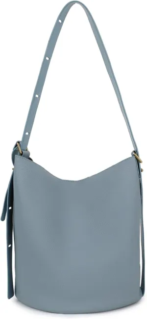 Hobo Shoulder Bag, Faux Leather Bucket Style
