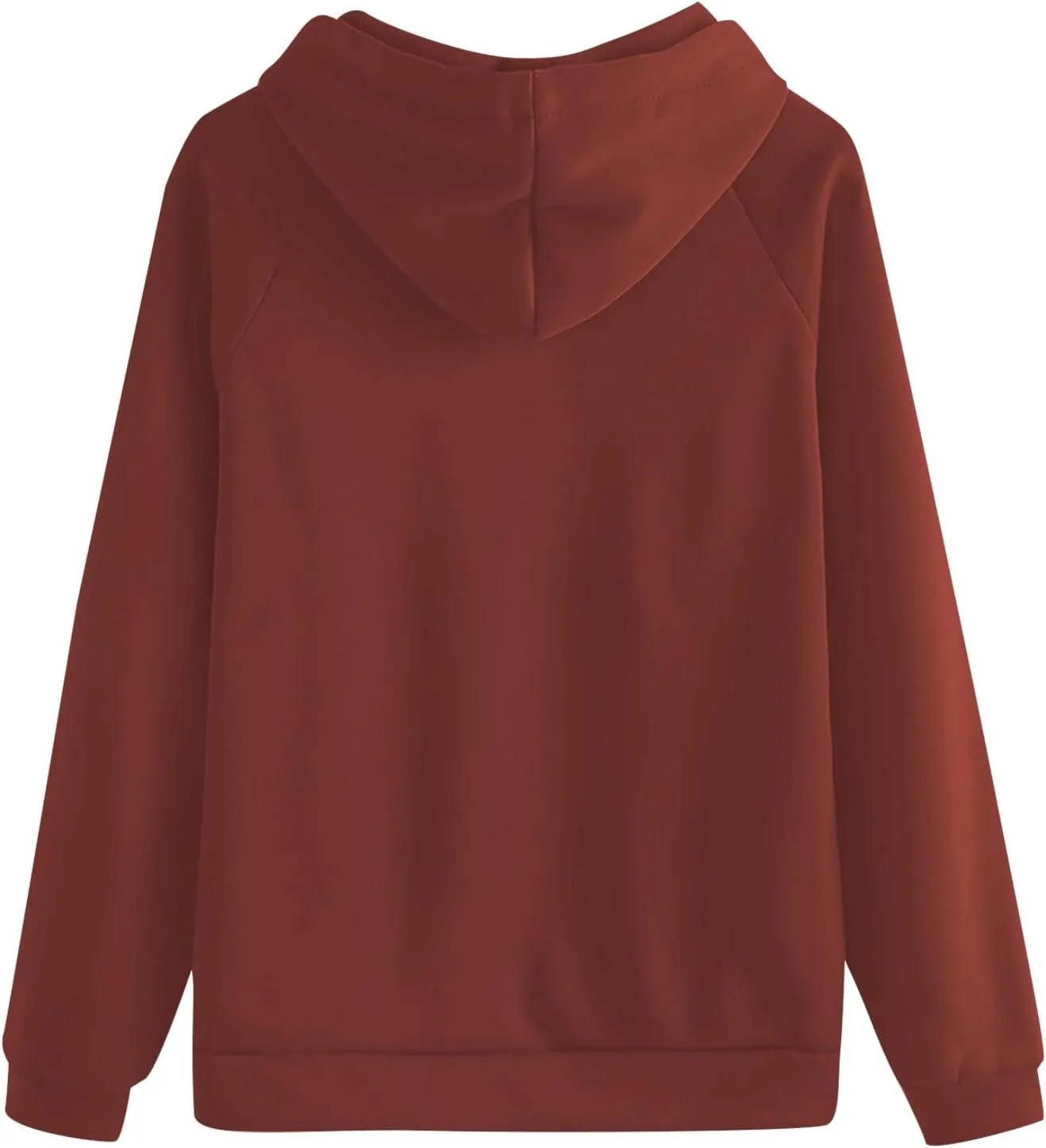 Hoodie for Women Long Sleeve Fleece Oversized Pullover Tops Long Sleeve Drop Shoulder Pocket Blouses Preppy Clothes