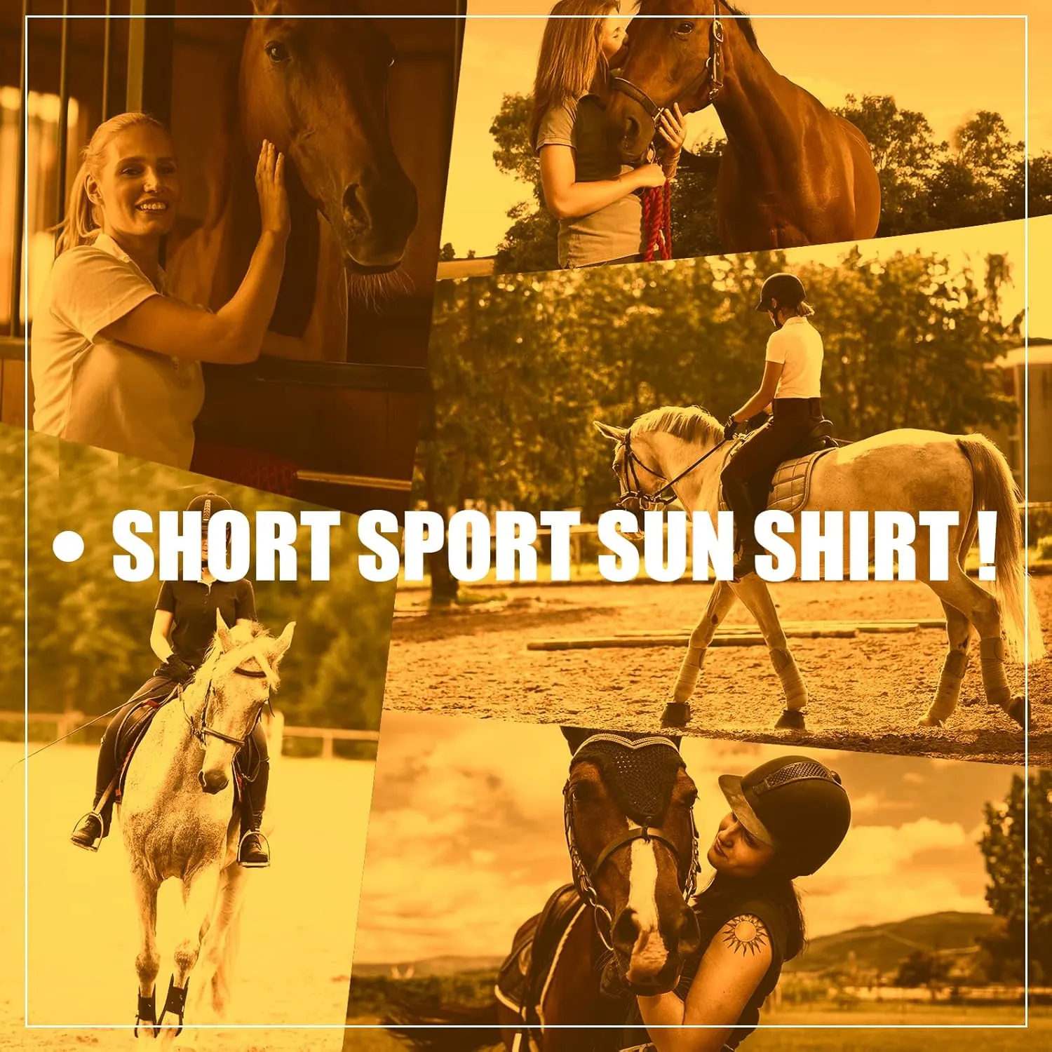 HR Farm Women's Quick Dry Short Sleeve Rider Sport Sun Shirt