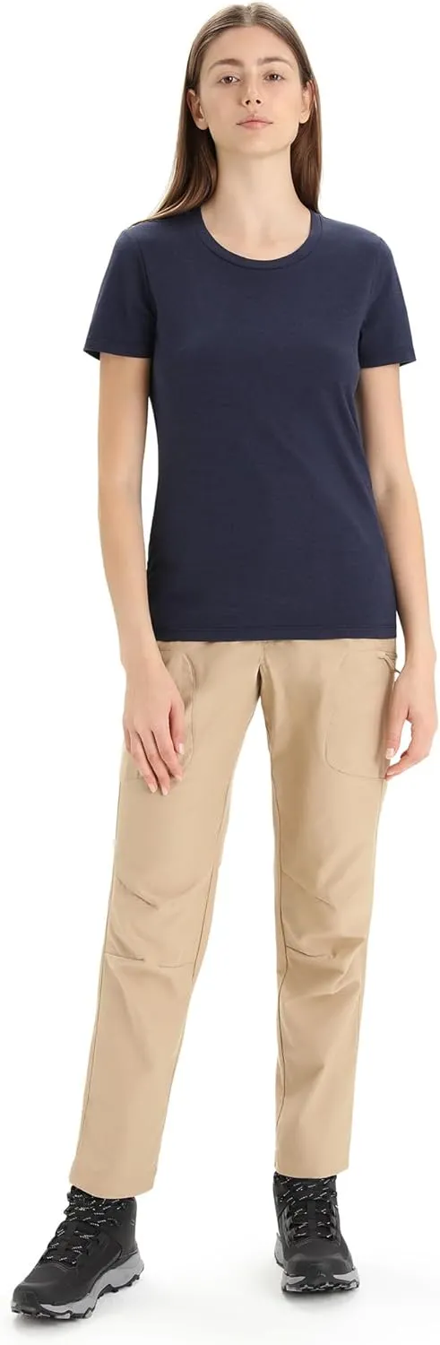 Icebreaker Merino Women's Central Classic Short Sleeve Wool T Basic Casual Shirt