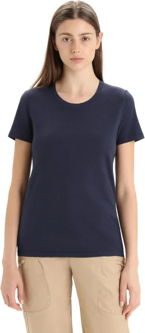Icebreaker Merino Women's Central Classic Short Sleeve Wool T Basic Casual Shirt