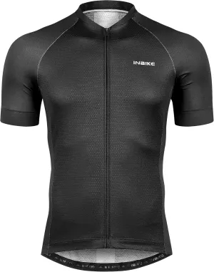 INBIKE Mens Cycling Jersey 3 Rear Pockets Moisture Wicking Short Sleeve Quick Dry Reflective Biking Shirts