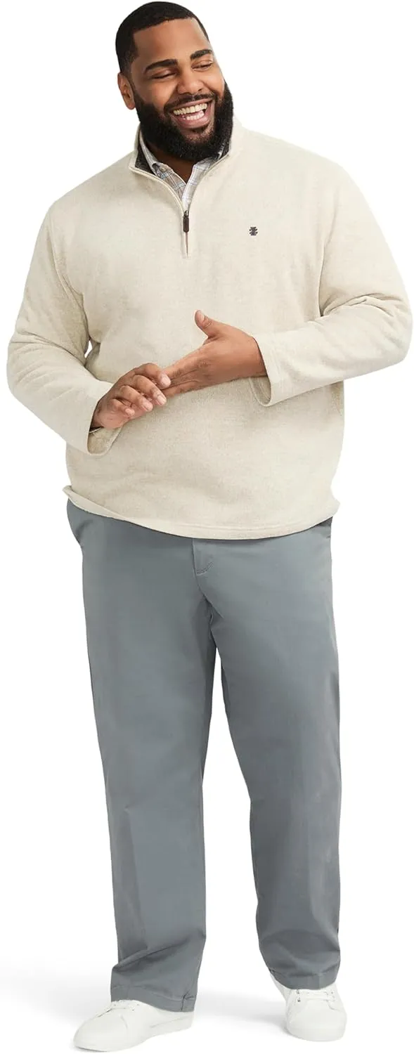 IZOD Men's Big and Tall Thermosoft Quarter Zip Sweater Fleece Pullover