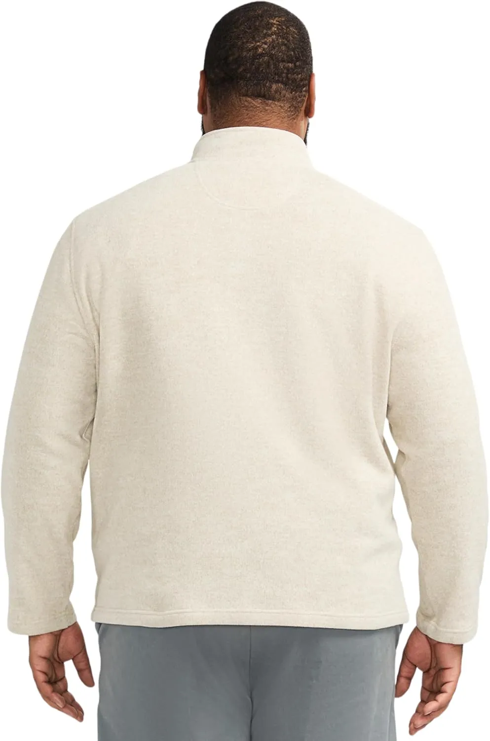 IZOD Men's Big and Tall Thermosoft Quarter Zip Sweater Fleece Pullover