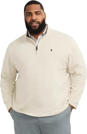 IZOD Men's Big and Tall Thermosoft Quarter Zip Sweater Fleece Pullover