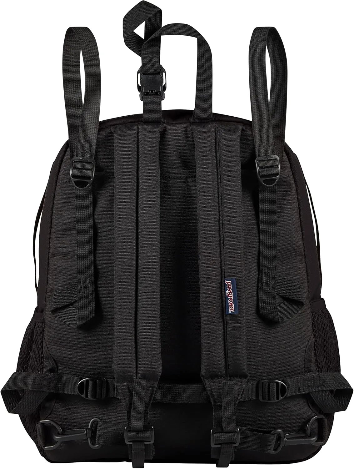 JanSport Central Adaptive Backpack  Wheelchair & Walker Compatible, Tuck-Away Shoulder Straps, Adjustable Backrest Loops & Anchor Straps, Iconic Design, Black