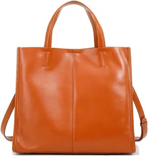 JIUFENG Leather Bucket Tote Purse for Women, Tote Handbags Shoulder Bag with Zipper Pockets and Snap