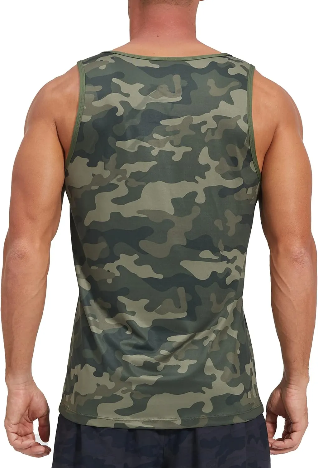 KPSUN Men's Quick Dry Sports Tank Tops Athletic Gym Bodybuilding Fitness Sleeveless Shirts for Beach Running Workout