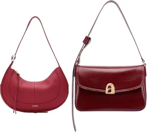 LA FESTIN Leather Purses For Women Trendy Crossbody Satchel Bag and Adjustable Strap Shoulder Bag