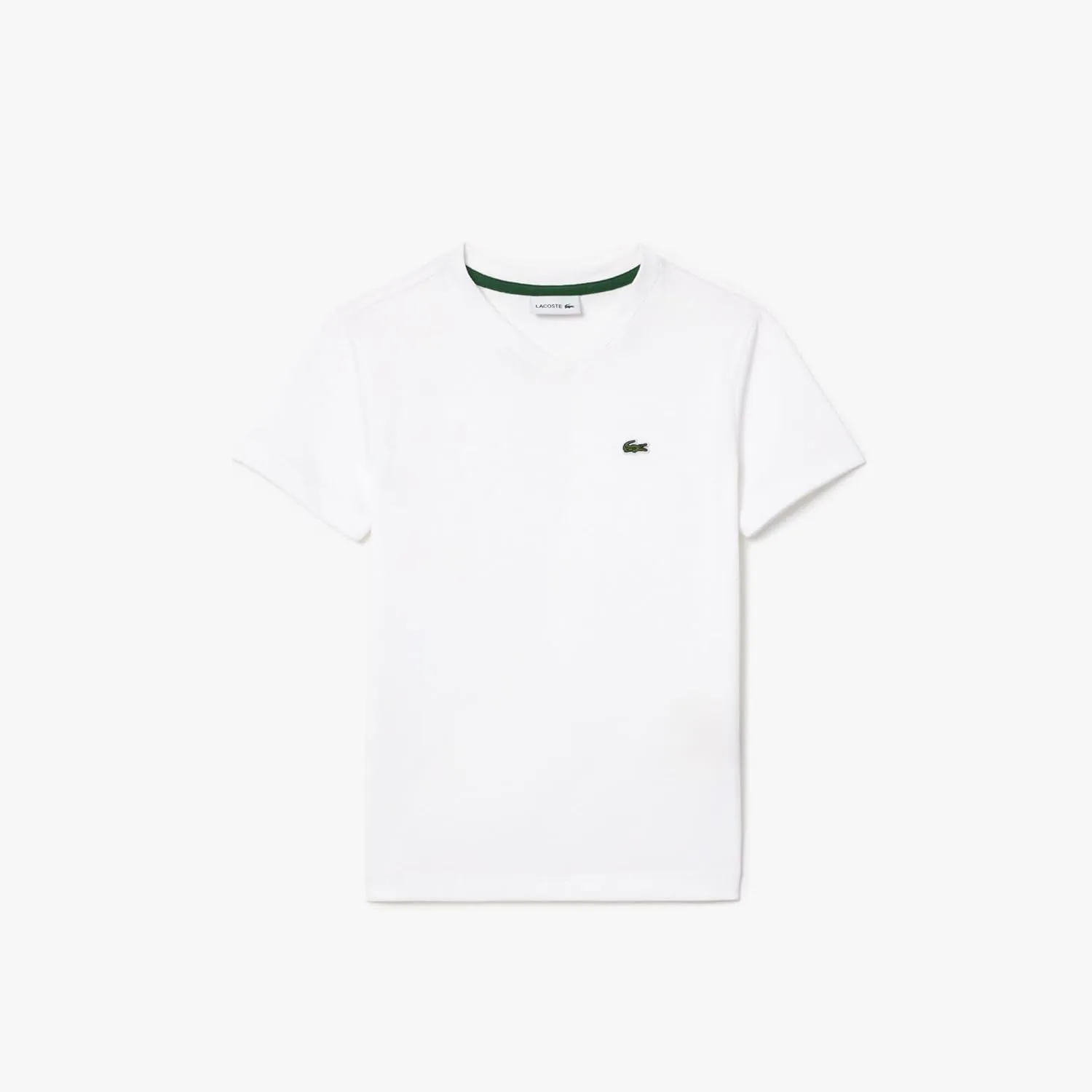 Lacoste Little Kid V Neck Cotton Jersey T-Shirt