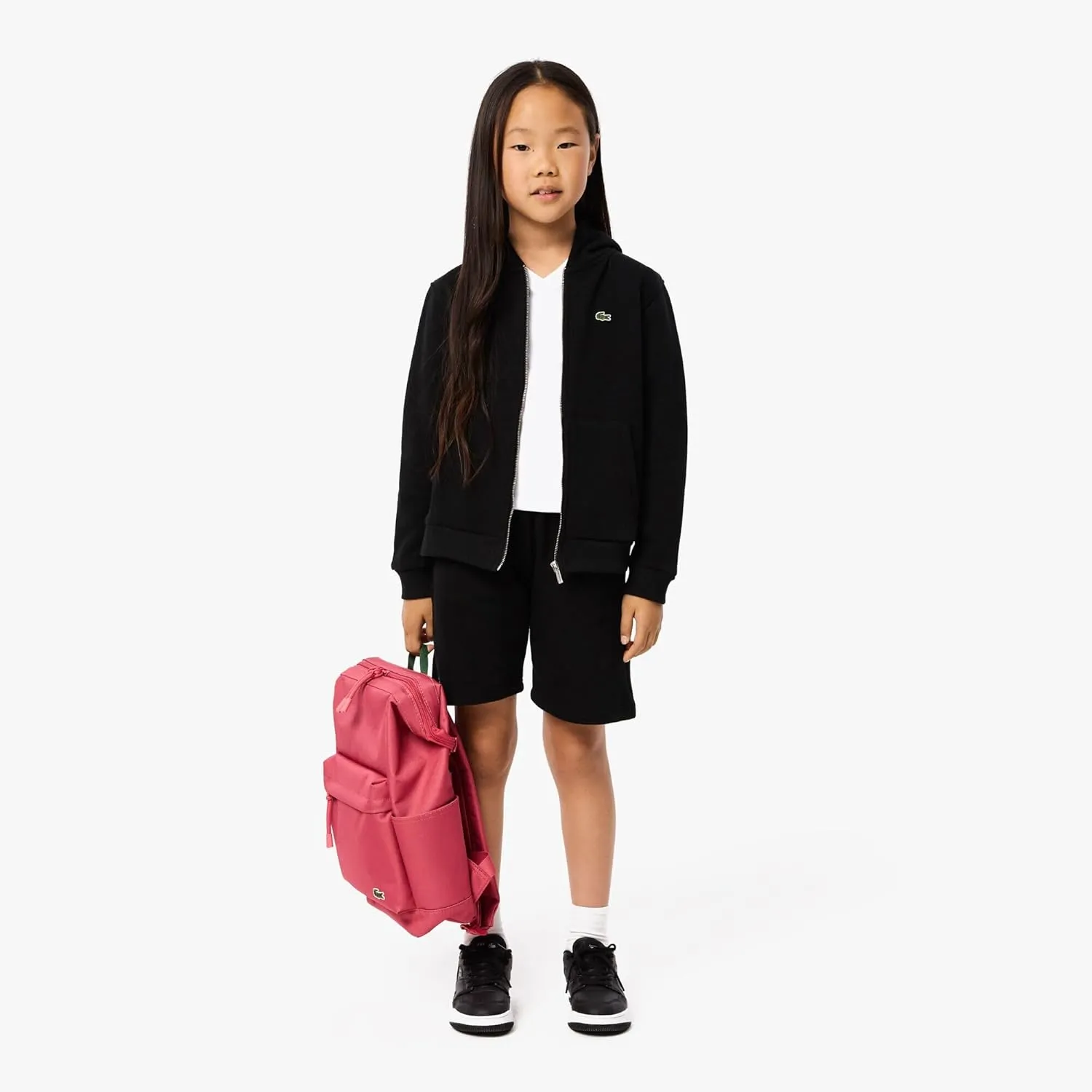 Lacoste Little Kid V Neck Cotton Jersey T-Shirt
