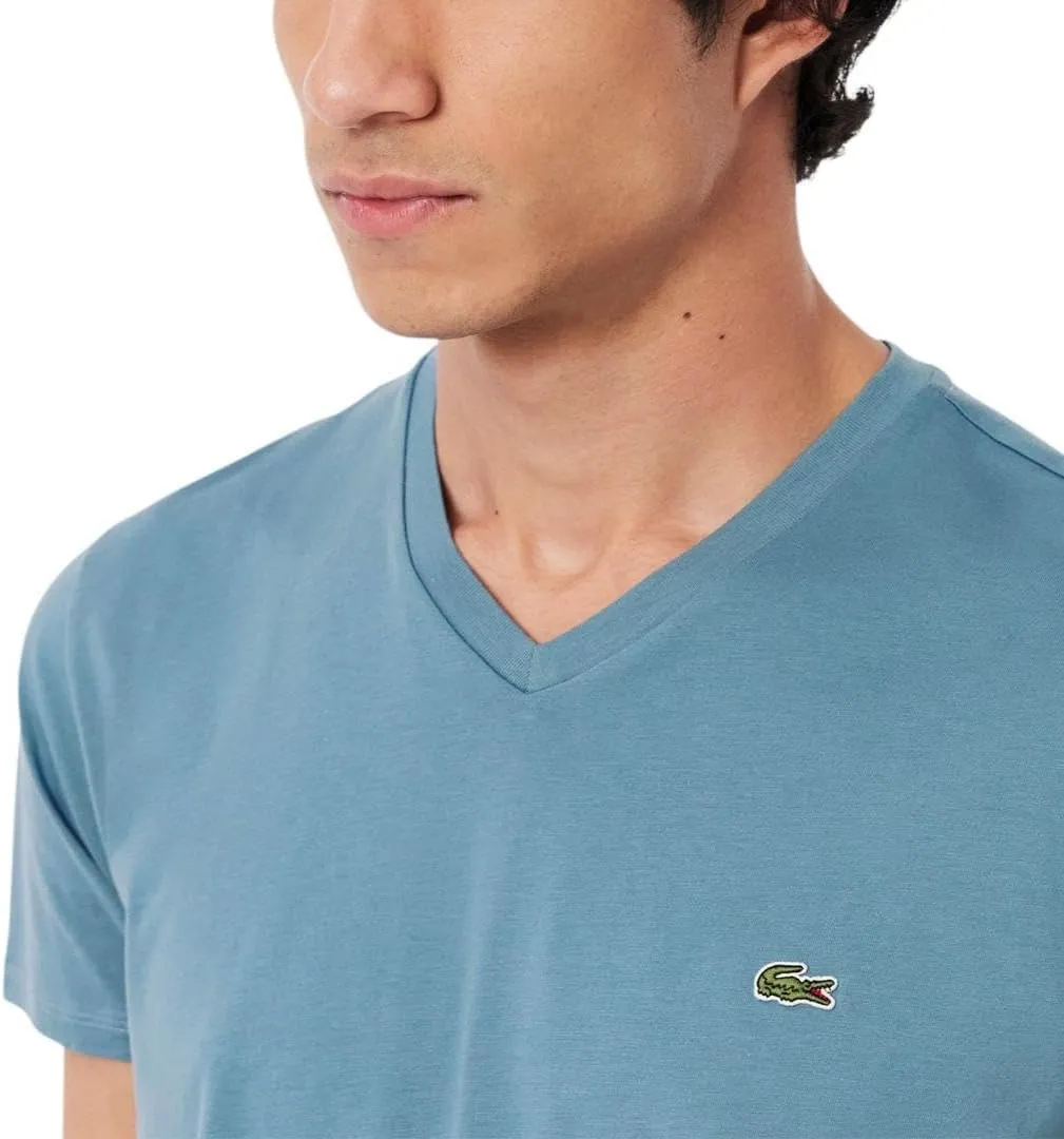 Lacoste Men's V Neck Cotton Pima T-Shirt