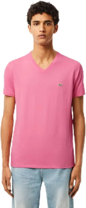 Lacoste Men's V Neck Cotton Pima T-Shirt