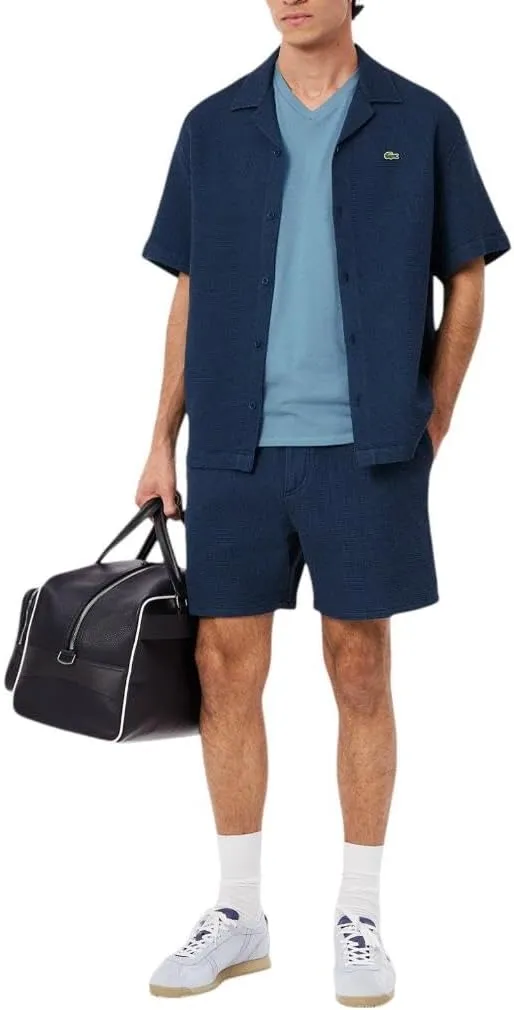 Lacoste Men's V Neck Cotton Pima T-Shirt