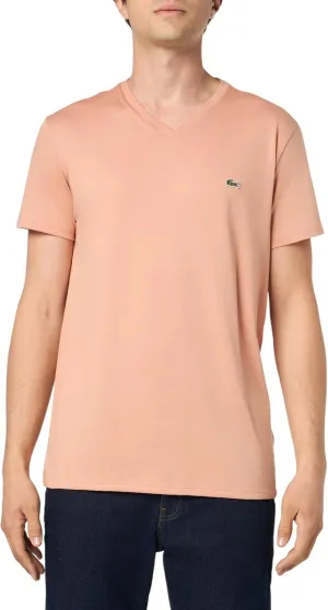 Lacoste Men's V Neck Cotton Pima T-Shirt