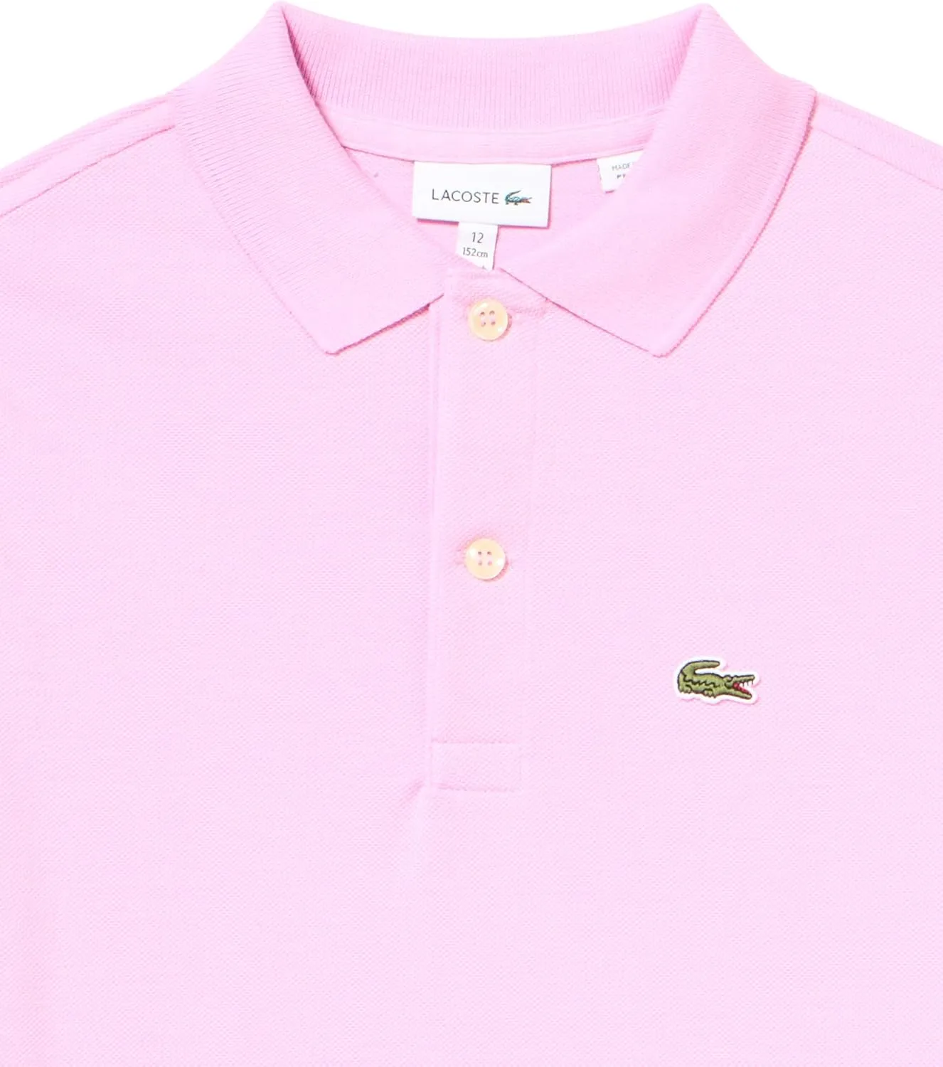 Lacoste Unisex child Kids Short Sleeve Classic Pique Polo