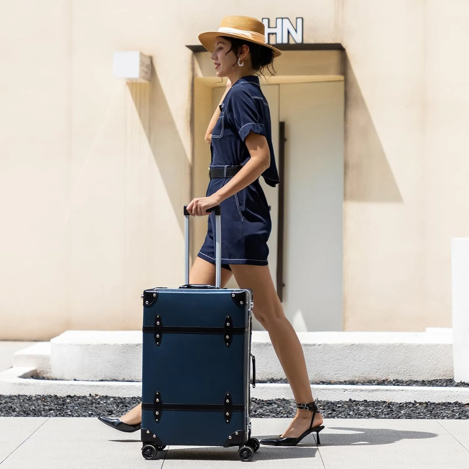 Large Capacity Hardside Suitcase Set with TSA Lock,Luxury Vintage Style Maletas De Viaje, for Men And Women Carry On Luggage Set