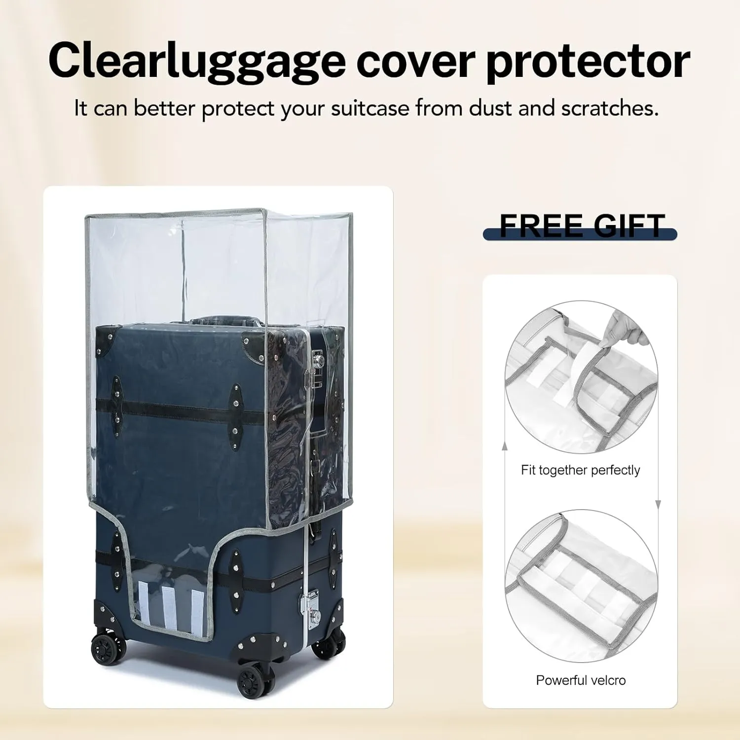 Large Capacity Hardside Suitcase Set with TSA Lock,Luxury Vintage Style Maletas De Viaje, for Men And Women Carry On Luggage Set