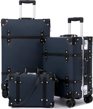 Large Capacity Hardside Suitcase Set with TSA Lock,Luxury Vintage Style Maletas De Viaje, for Men And Women Carry On Luggage Set