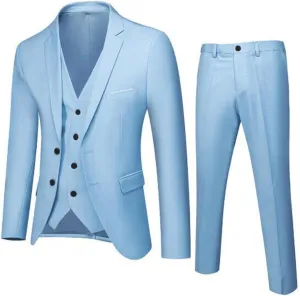 LCMTWX Mens Suits Classic Fit 2 Piece Wedding Party Jacket Vest & Pants Mens Dress Pants Mens Suits Slim Fit 2 Piece Pants