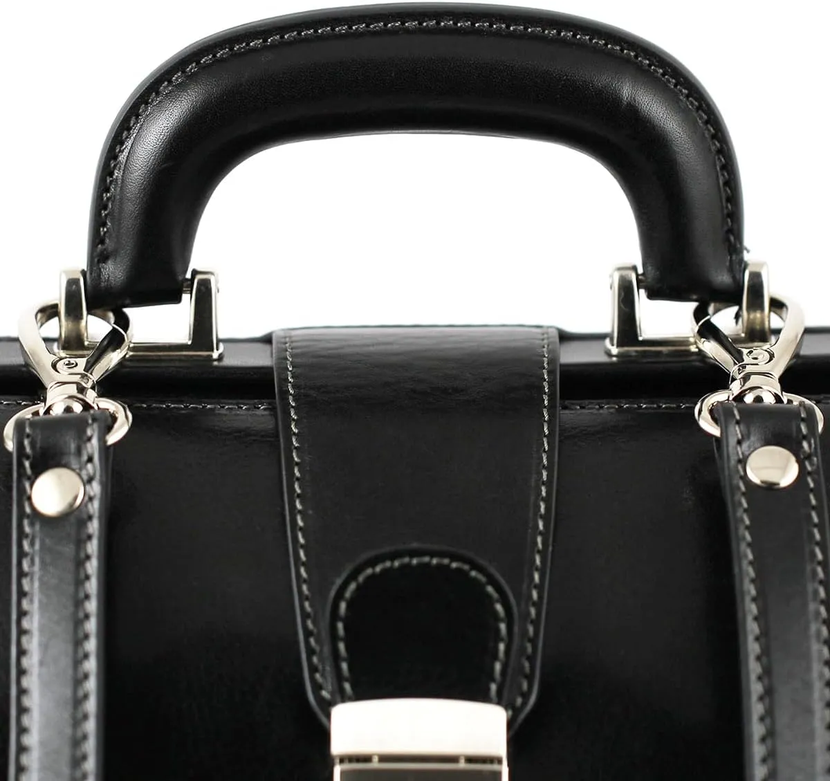 Leather Doctor Bag, Italian Leather Medical Bag, Genuine Leather Doctor Handbag