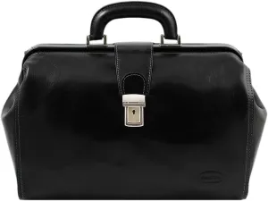 Leather Doctor Bag, Italian Leather Medical Bag, Genuine Leather Doctor Handbag