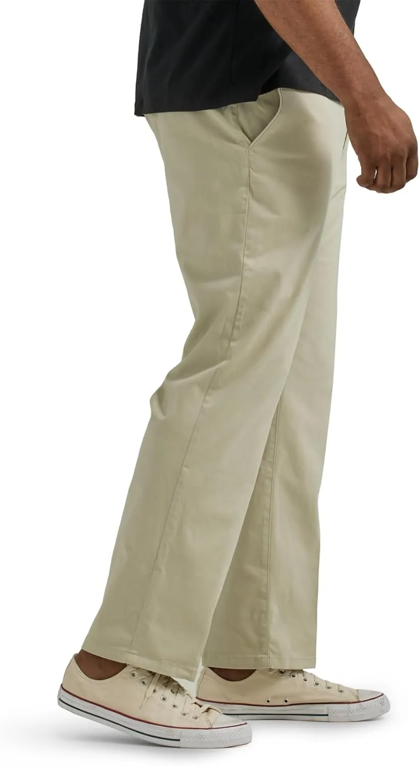 Lee Men's Big & Tall Extreme Motion Flat Front Regular Straight Pant