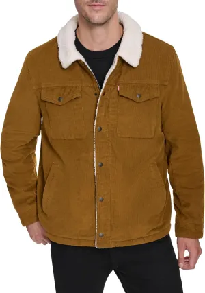 Levi's Men's Corduroy Sherpa Lined Trucker Jacket