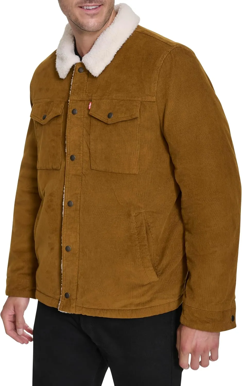 Levi's Men's Corduroy Sherpa Lined Trucker Jacket