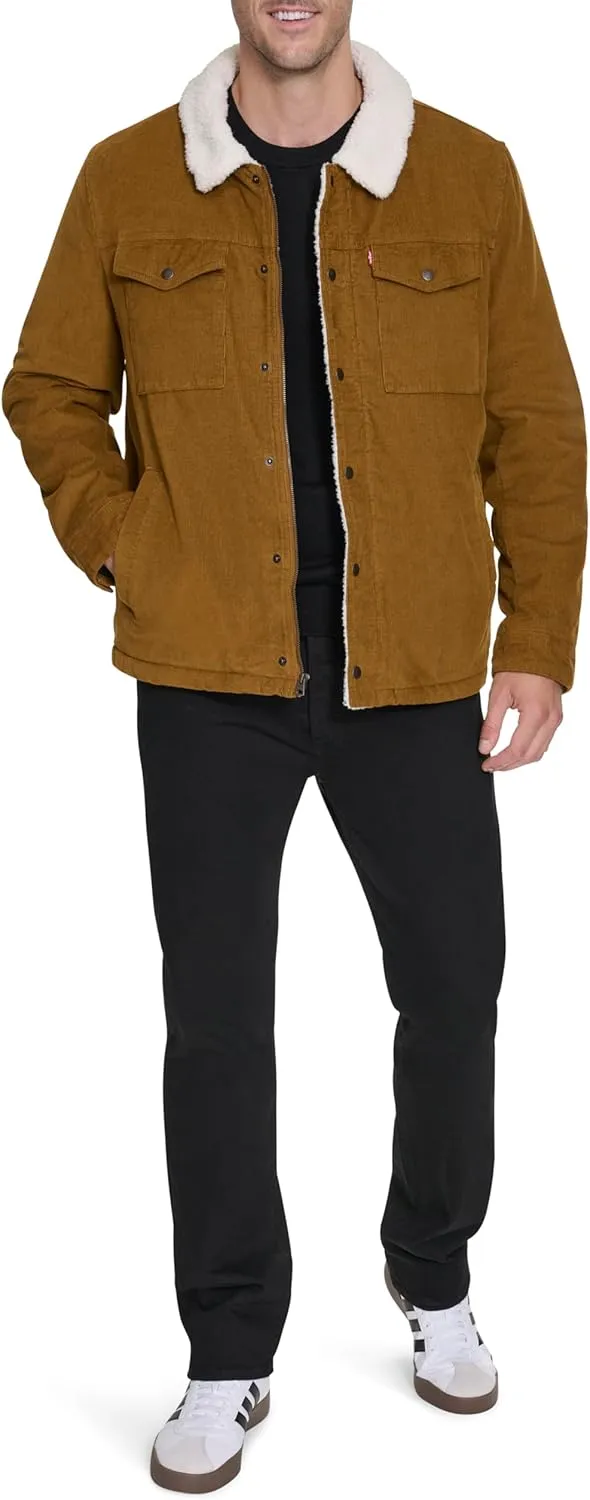 Levi's Men's Corduroy Sherpa Lined Trucker Jacket