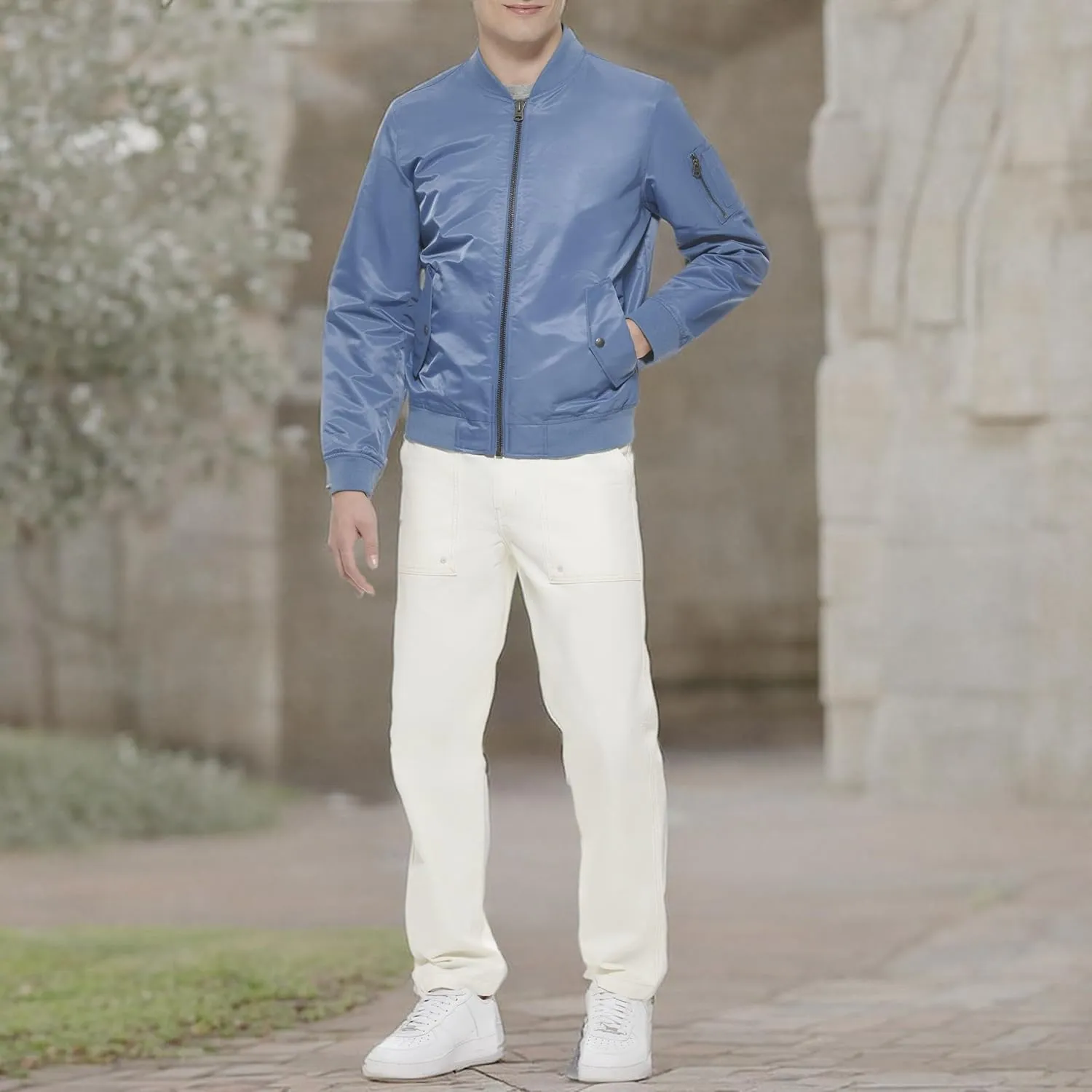 Levi's Men's MA-1 Flight Lightweight Zip-Up Bomber Jacket
